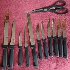 Kitchen knife set, Basic Essentials 12 pc. Set